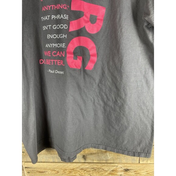 Unisex PRG Sz XL Gray Short Sleeve Quote T-Shirt We Can Do Better - Picture 5 of 10